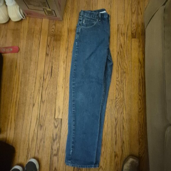 Carhartt Blue Jeans Men 34x32 Relaxed Fit B17 DST Workwear Casual Pants - Picture 6 of 6